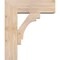 Ekena Millwork Merced Block Smooth Bracket w/ Offset Brace, Douglas Fir, 7 1/2"W x 22"D x 26"H BKT0806X22X26MRC05SDF - alternate 2